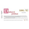1000 Kč - Dárkový poukaz emailem Tvořílci.cz