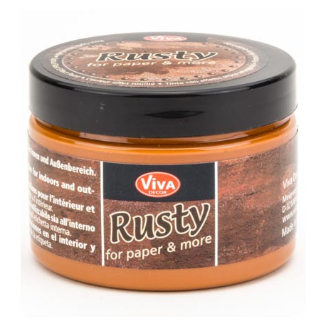 Rusty na papír 150ml - oranžová rez