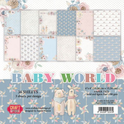 Sada papírů 15x15 Baby World (Craft & You)