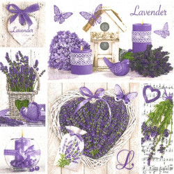 Lavender Collage 33x33