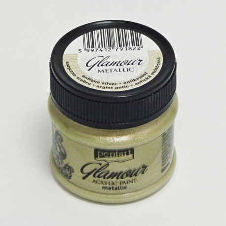 Glamour Metallic 50ml staré stříbro