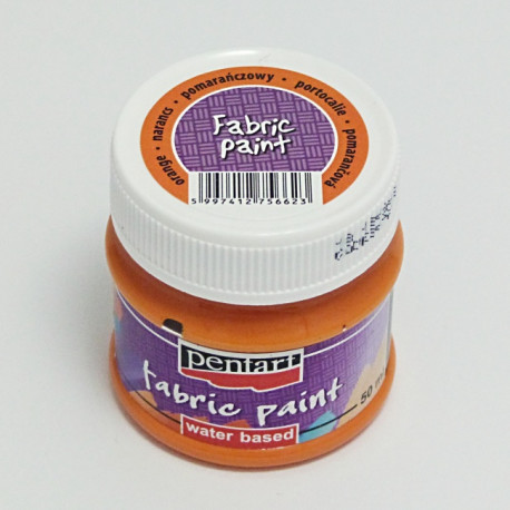 Barva na textil 50ml - pomerančová (Pentart)