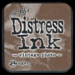 Distress Ink MINI polštářek - Vintage Photo