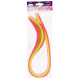 Set quillingových proužků 3mm, 100ks - neonové barvy (docrafts)