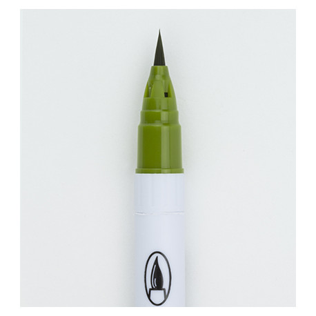 Clean Color Real Brush Olive Green 043 (ZIG Kuretake)