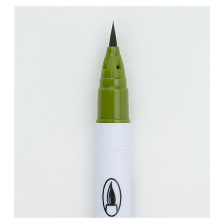 Clean Color Real Brush Olive Green 043 (ZIG Kuretake)