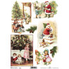 Papír rýžový A4 Vánoční retro obrázky