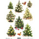 Papír rýžový A4 Vánoční stromky