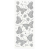 Samolepky motýlci třpytiví stříbrní