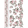 Papír soft A4 Růžové růže a bordura