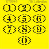 Šablona ITD - Štítky s číslicemi 16x16