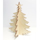 Dřevěný výřez Vánoční strom, 2 díly ke složení