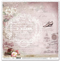 Střevíc a písmo - scrap.papír 31,5x32,5 200g