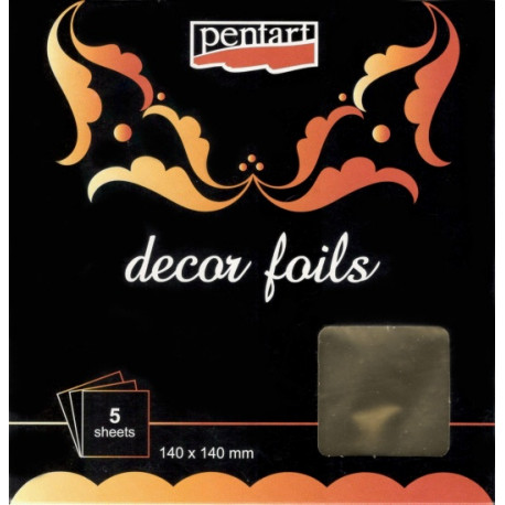 Decor Foils 3D Pentart - zlatá