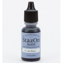 StazOn Jet Black náhradní náplň 15ml