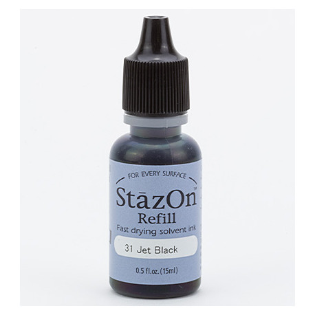 StazOn Jet Black náhradní náplň 15ml