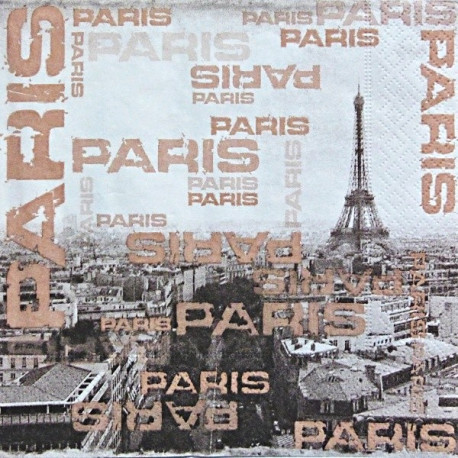 Paris, nápisy 33x33