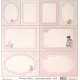 Vintage Baby, Journaling cards pink, 30,5x30,5cm (MD)