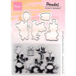 Vyřezávací šablony a razítka - Panda (MD)