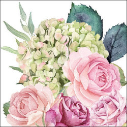 Růže a hortenzie 33x33