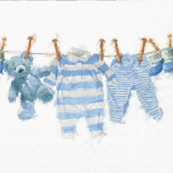 Dětské prádlo, modré 33x33