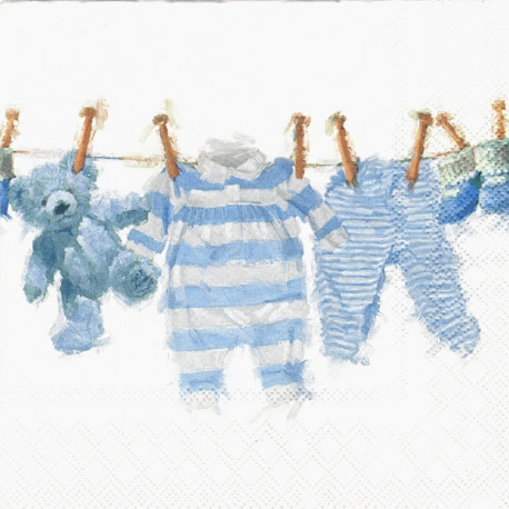 Dětské prádlo, modré 33x33