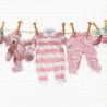 Dětské prádlo, růžové 33x33