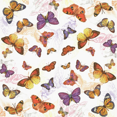 Barevní motýli 33x33