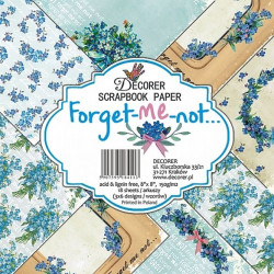 Sada papírů Forget-Me-Not 20x20 (Decorer)