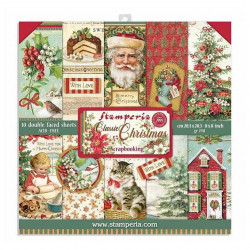 Sada papírů 20,3x20,3 190g Classic Christmas (SBBS17)