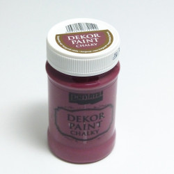 Dekor Paint Chalky 100ml burgundská červená (Pentart)