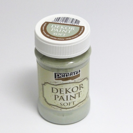 Dekor Paint Soft 100ml country zelená (Pentart)