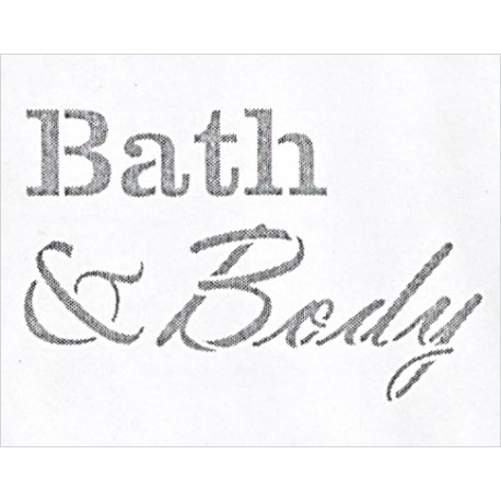 Šablona - Bath & Body, vel. A4 (F)