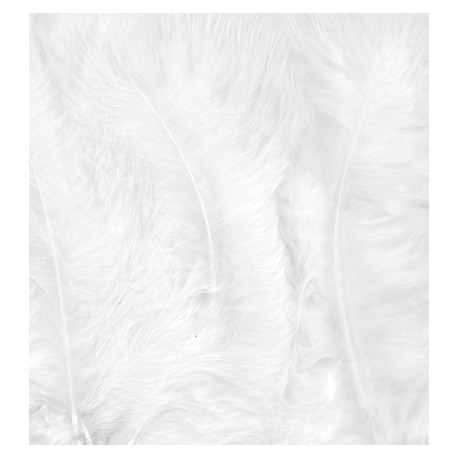 Peříčka Marabu 15ks, bílé