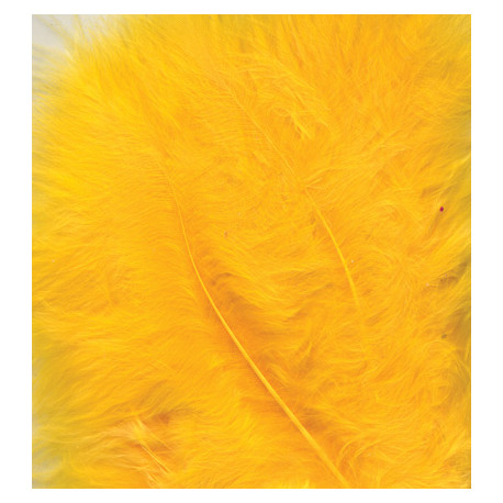 Peříčka Marabu 15ks, žluté