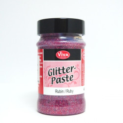 Glitter Paste 90ml - rubínová (F)