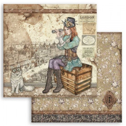 Lady Vagabond, kočka 30,5x30,5 scrapbook