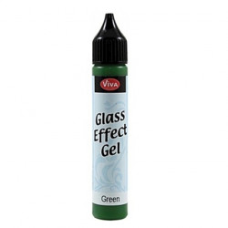 Glas Effekt - skleněný gel zelený 28ml (F)