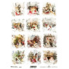 Papír rýžový A4 Malé vánoční obrázky, s myškami