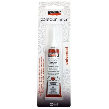 Kontura Pentart 20ml - měděná