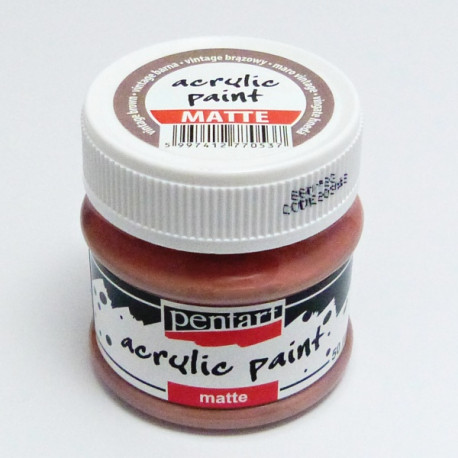 Akrylová barva Pentart 50ml - vintage hnědá, matná