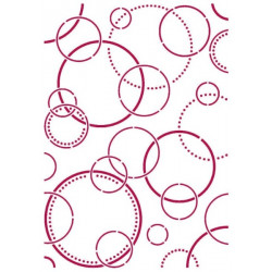 Šablona - Romantic Threads, bubliny A4 (KSG466)