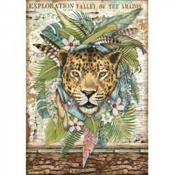 Papír rýžový A4 Amazonia, jaguár