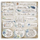 Sada papírů 30,5x30,5 190g Romantic Collection Sea Dream