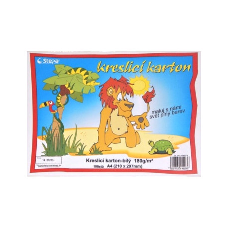 Karton kreslící A4 180g - 10 listů, bílý