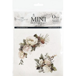 Set 6ks rýžových papírů - Nostalgie (14,8x14,8cm)