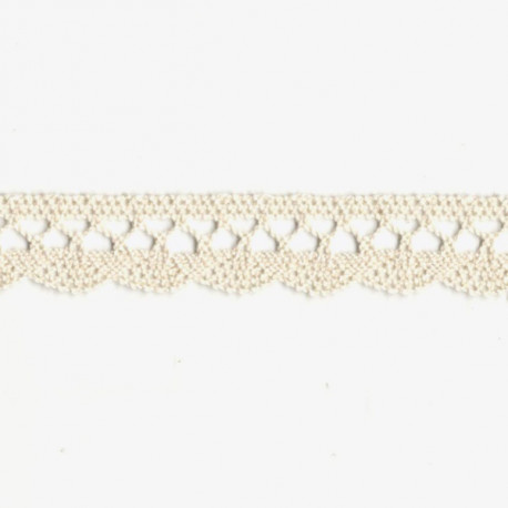 Krajka bavlněná paličkovaná 1,8cm světlá béžová