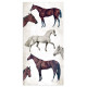 Sada papírů 15x30,5 190g Horses (SBBV06)