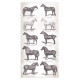 Sada papírů 15x30,5 190g Horses (SBBV06)
