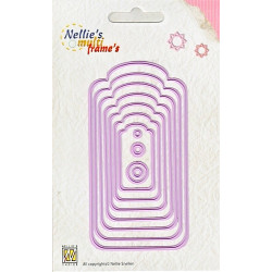 Vyřezávací šablony - visačky oblé Nellie´s Multi Frame´s